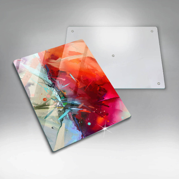 Protège plaque de cuisson Abstraction peinte