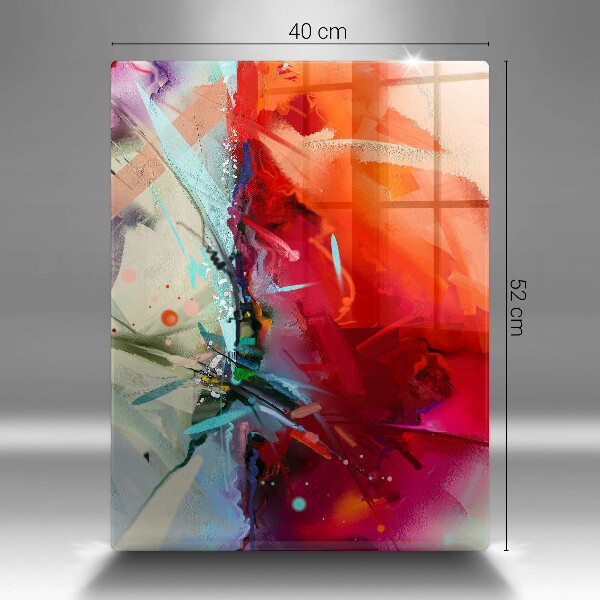 Protège plaque de cuisson Abstraction peinte