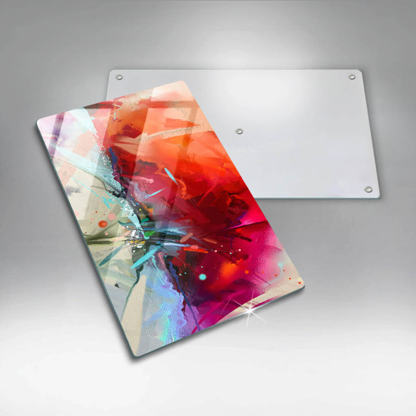 Protège plaque de cuisson Abstraction peinte