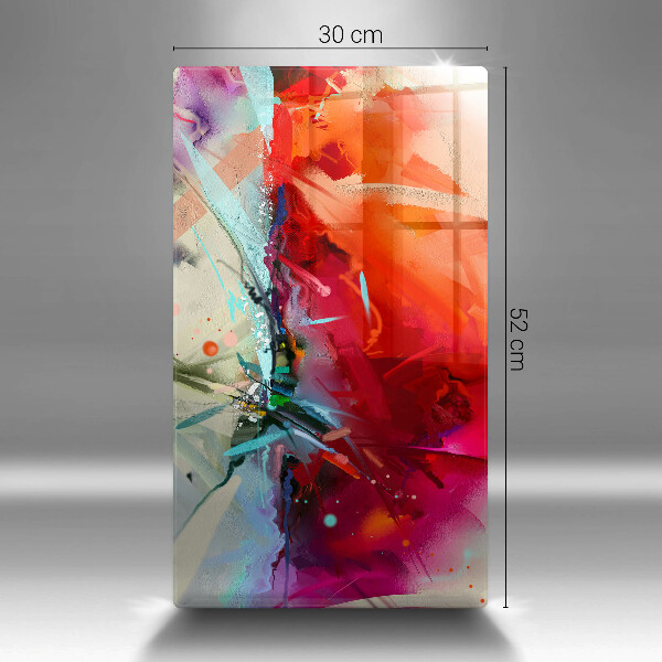 Protège plaque de cuisson Abstraction peinte