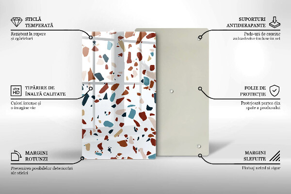 Protège plaque de cuisson Pierre décorative