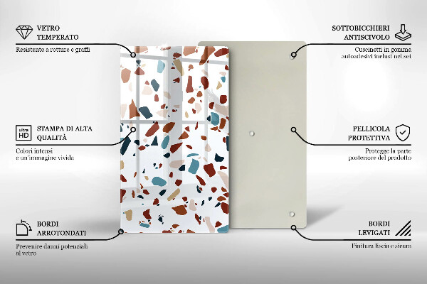 Protège plaque de cuisson Pierre décorative