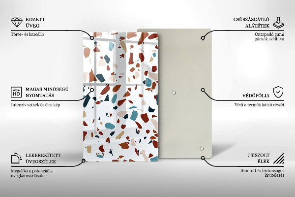 Protège plaque de cuisson Pierre décorative