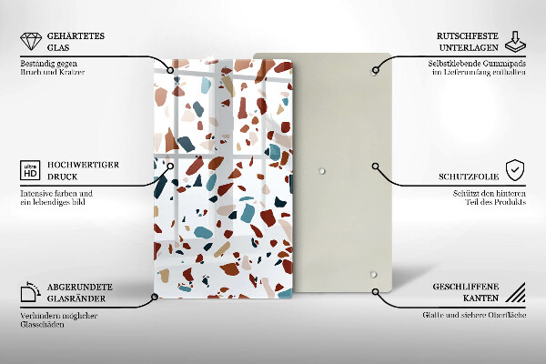 Protège plaque de cuisson Pierre décorative