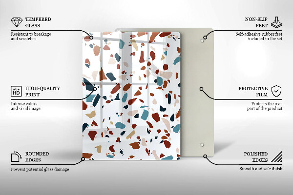 Protège plaque de cuisson Pierre décorative