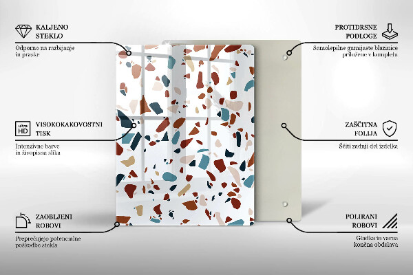 Protège plaque de cuisson Pierre décorative