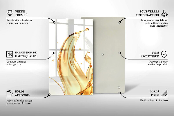 Protège plaque de cuisson huile d'olive