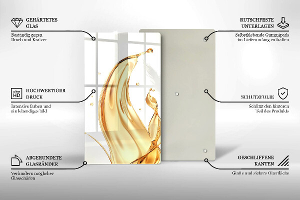 Protège plaque de cuisson huile d'olive