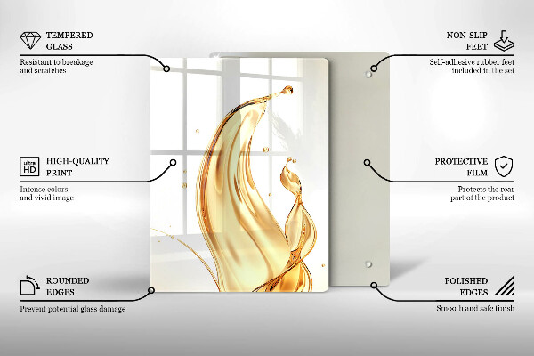 Protège plaque de cuisson huile d'olive