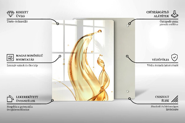 Protège plaque de cuisson huile d'olive