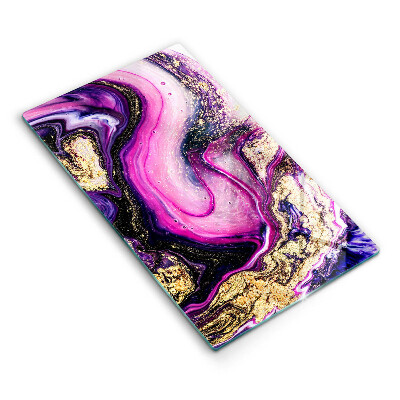 Protège plaque de cuisson Or de conception abstraite