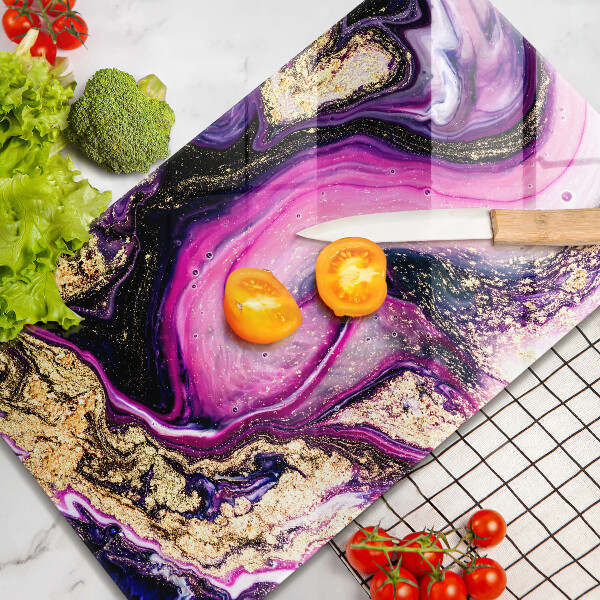 Protège plaque de cuisson Or de conception abstraite