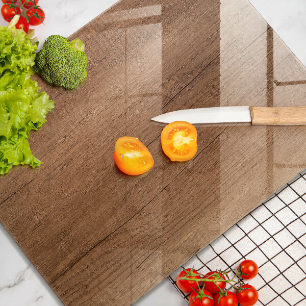 Protège plaque de cuisson Texture du bois