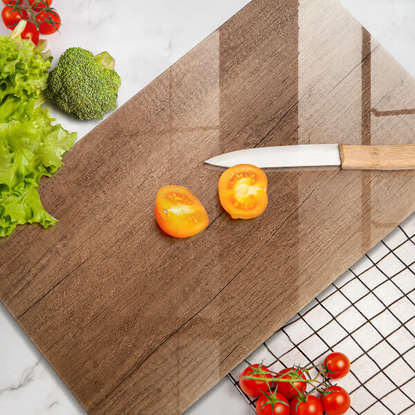 Protège plaque de cuisson Texture du bois