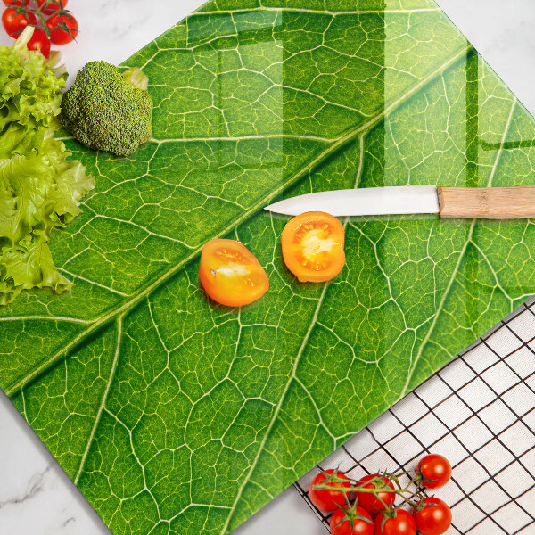 Protège plaque de cuisson Nervures des feuilles naturelles