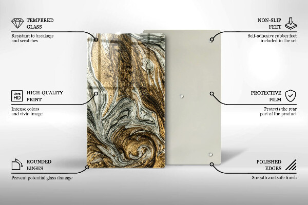 Protège plaque de cuisson Riche abstraction