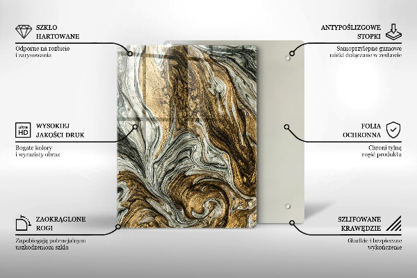 Protège plaque de cuisson Riche abstraction