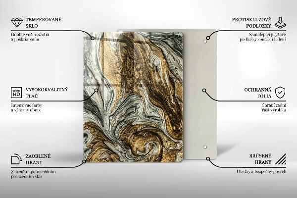 Protège plaque de cuisson Riche abstraction