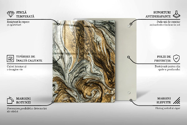 Protège plaque de cuisson Riche abstraction