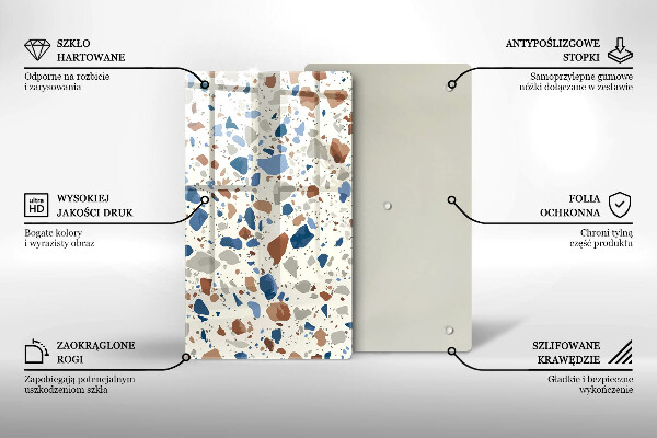 Protège plaque de cuisson Grès décoratif