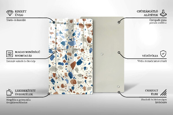 Protège plaque de cuisson Grès décoratif