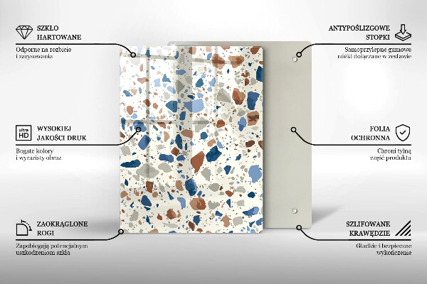 Protège plaque de cuisson Grès décoratif