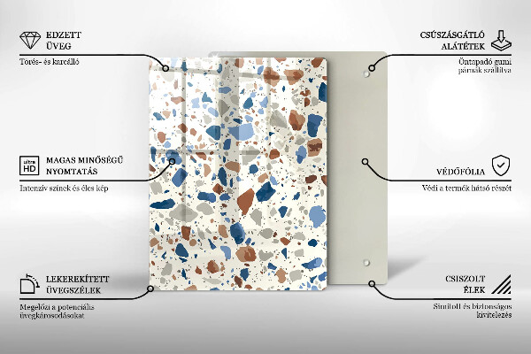 Protège plaque de cuisson Grès décoratif