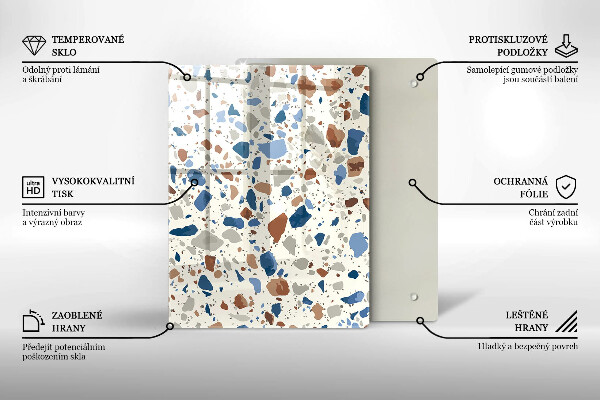 Protège plaque de cuisson Grès décoratif