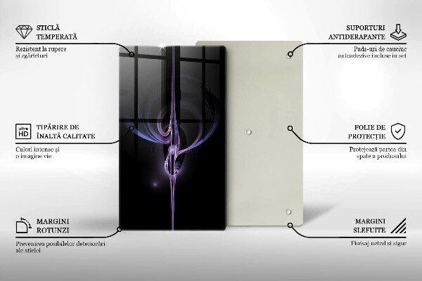 Protège plaque de cuisson Abstraction moderne