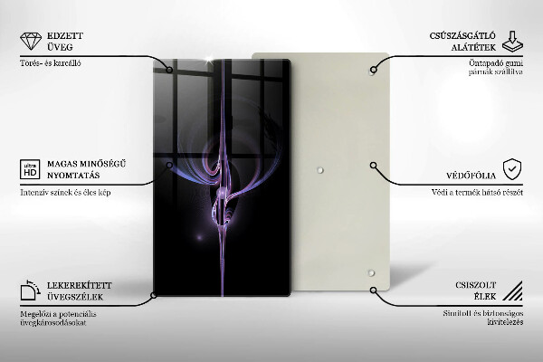 Protège plaque de cuisson Abstraction moderne