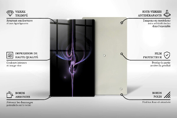 Protège plaque de cuisson Abstraction moderne
