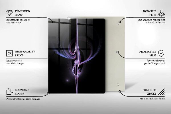 Protège plaque de cuisson Abstraction moderne