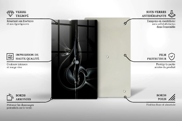 Protège plaque de cuisson Abstraction moderne