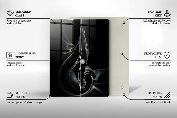 Protège plaque de cuisson Abstraction moderne