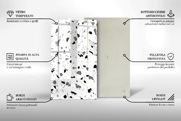 Protège plaque de cuisson Grès décoratif