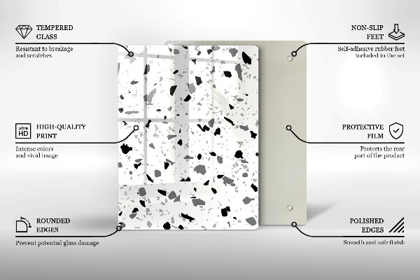 Protège plaque de cuisson Grès décoratif