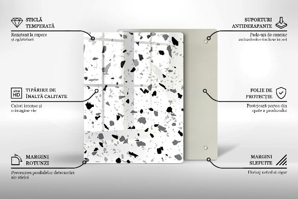 Protège plaque de cuisson Grès décoratif