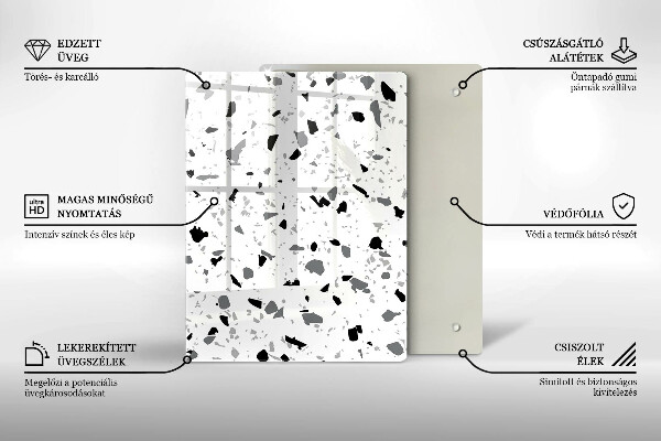 Protège plaque de cuisson Grès décoratif