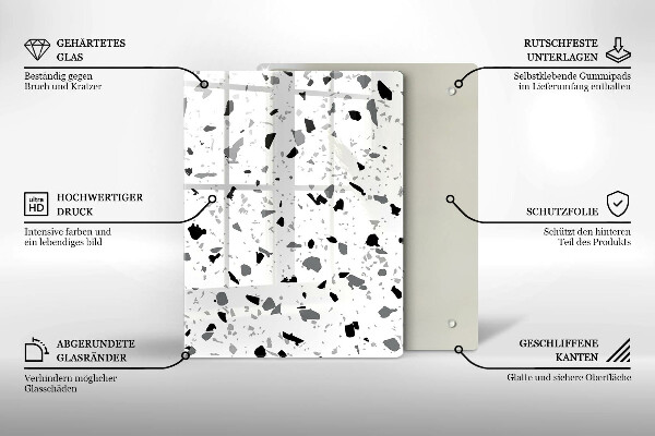 Protège plaque de cuisson Grès décoratif