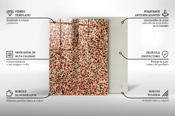 Protège plaque de cuisson Grès fin