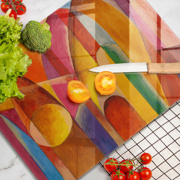 Protège plaque de cuisson Abstraction colorée