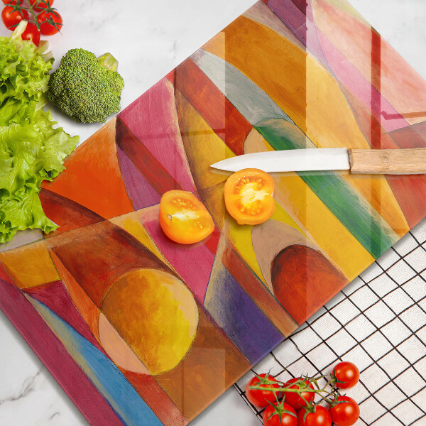 Protège plaque de cuisson Abstraction colorée