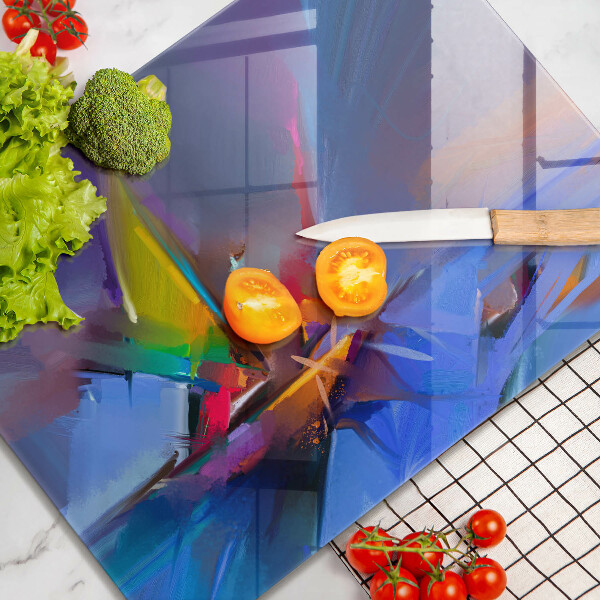 Protège plaque de cuisson Abstraction peinte