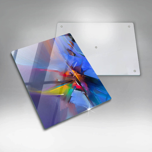 Protège plaque de cuisson Abstraction peinte