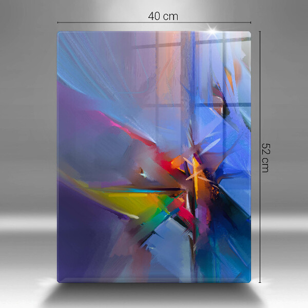 Protège plaque de cuisson Abstraction peinte