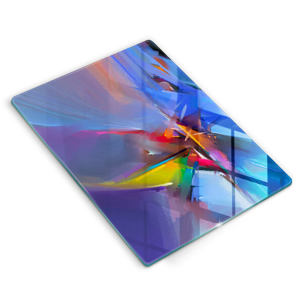 Protège plaque de cuisson Abstraction peinte