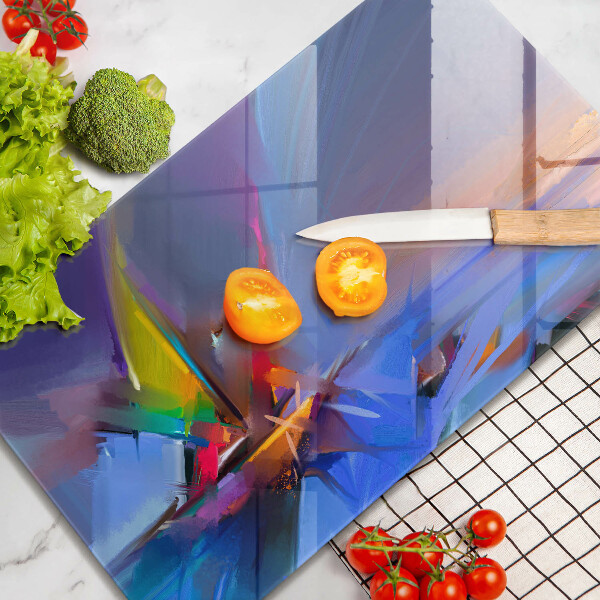 Protège plaque de cuisson Abstraction peinte