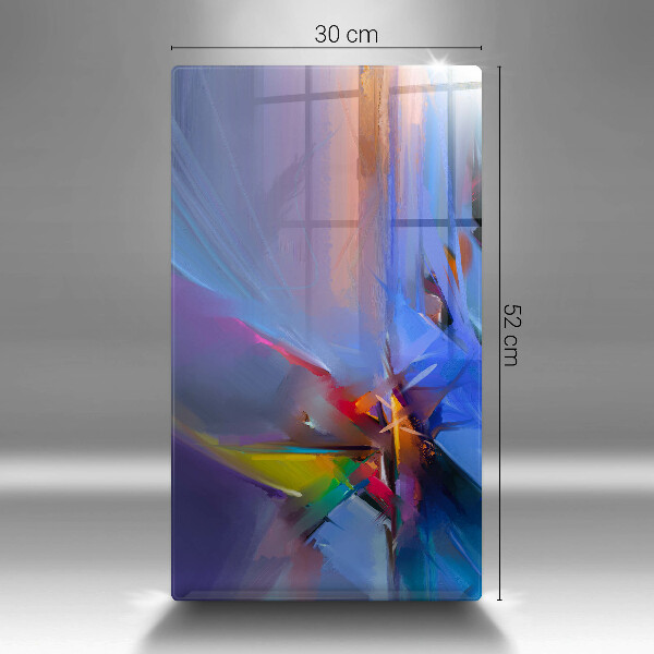 Protège plaque de cuisson Abstraction peinte