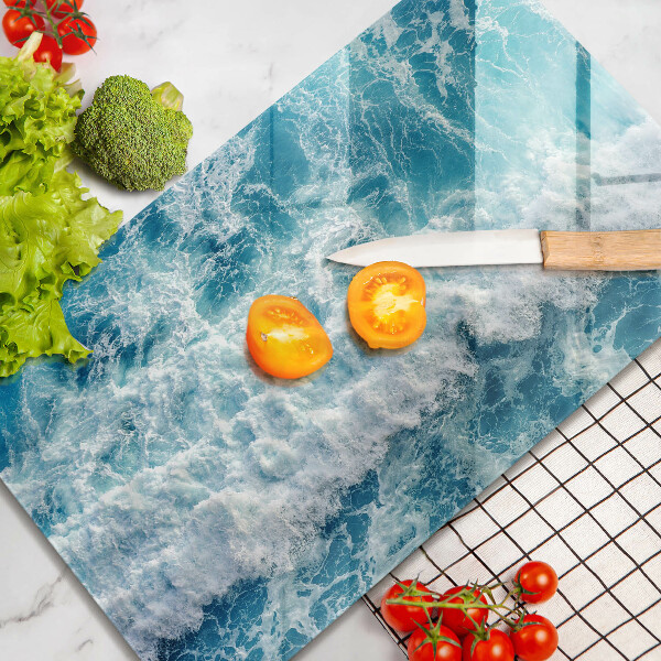 Protège plaque de cuisson Vagues d'eau de mer