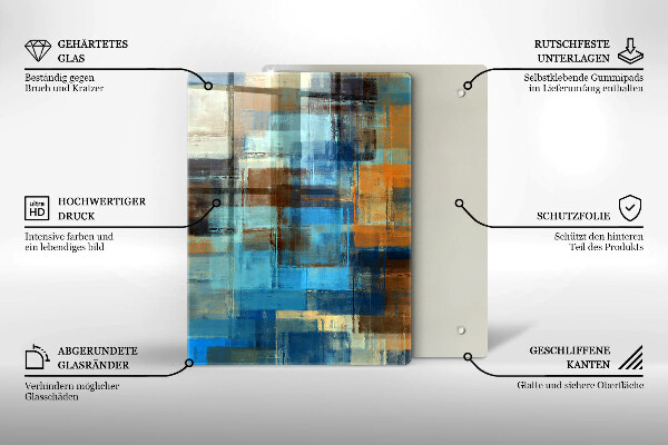 Protège plaque de cuisson Fond peint